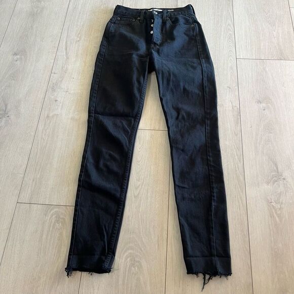 Re/DONE High Rise Skinny Jeans black size 24 - Picture 1 of 10